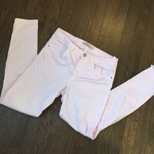 ZARA denim jeans in light pink